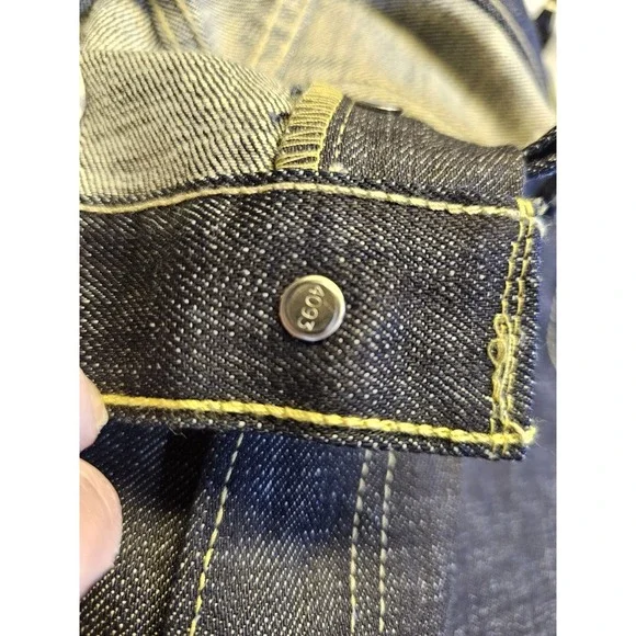 Levi's 501 Men's Original Fit Jeans Dark Indigo Denim, Straight Leg, Button - Picture 6 of 15